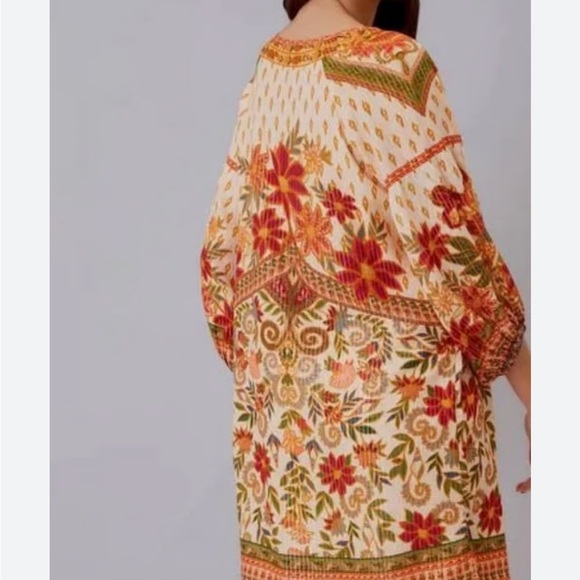 FARM RIO Brazil Floral Bohemian Dress with 3/4 Sleeves Size Small - Picture 6 of 12